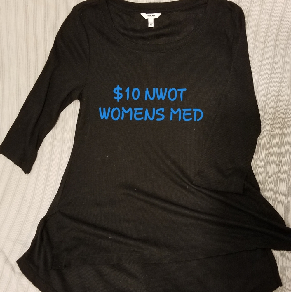 3/4 sleeve womens top